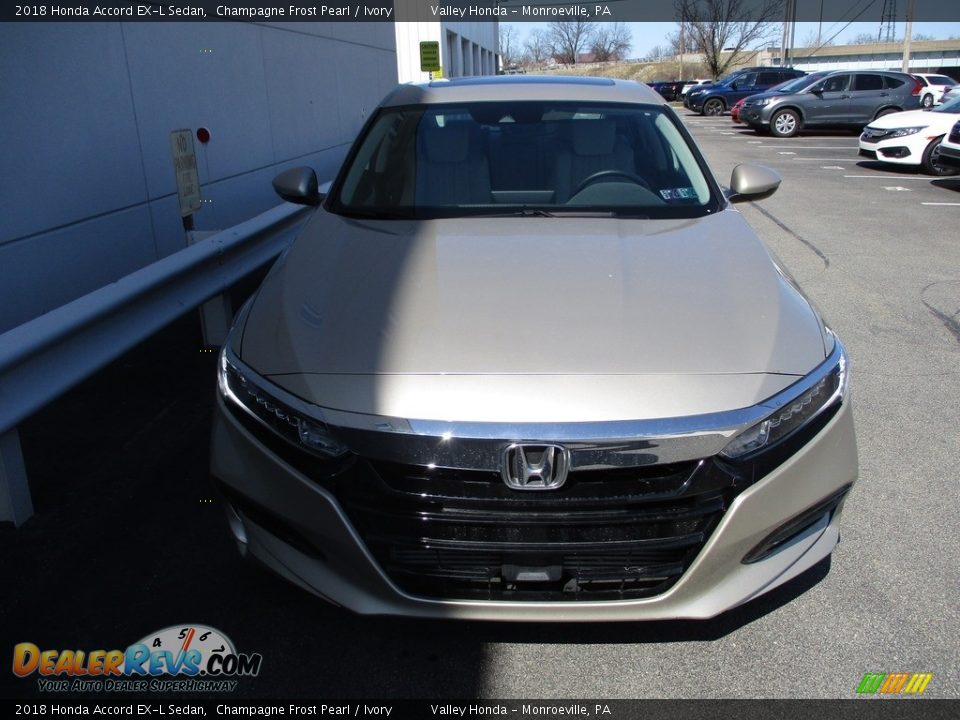 2018 Honda Accord EX-L Sedan Champagne Frost Pearl / Ivory Photo #7