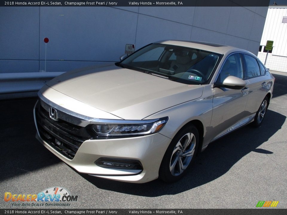 2018 Honda Accord EX-L Sedan Champagne Frost Pearl / Ivory Photo #8