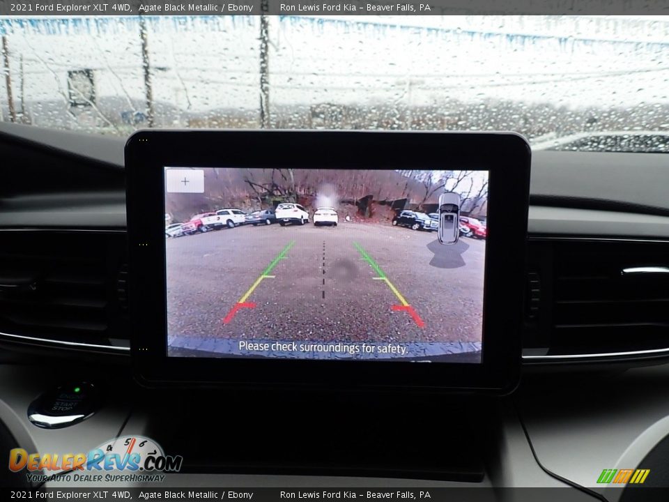 2021 Ford Explorer XLT 4WD Agate Black Metallic / Ebony Photo #17