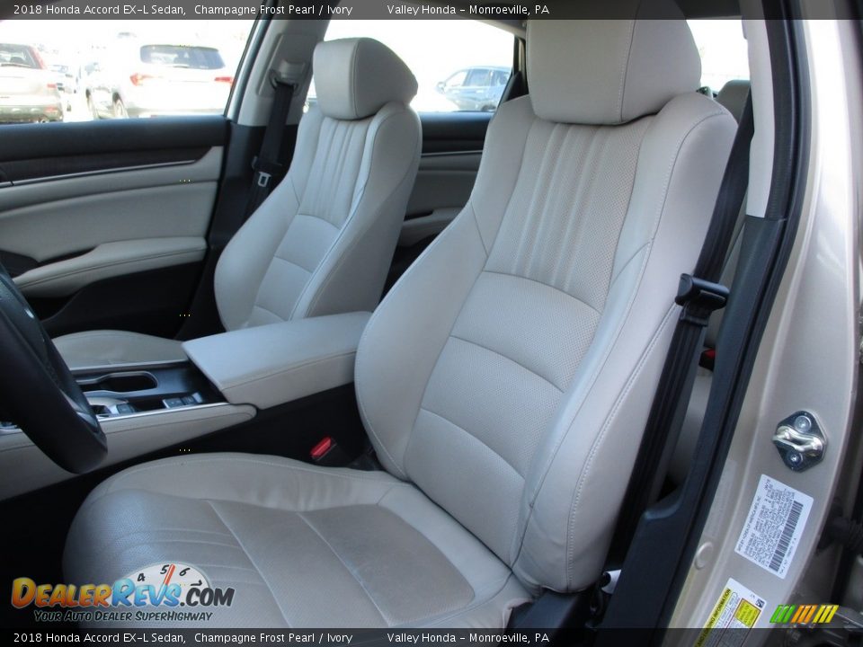 2018 Honda Accord EX-L Sedan Champagne Frost Pearl / Ivory Photo #11