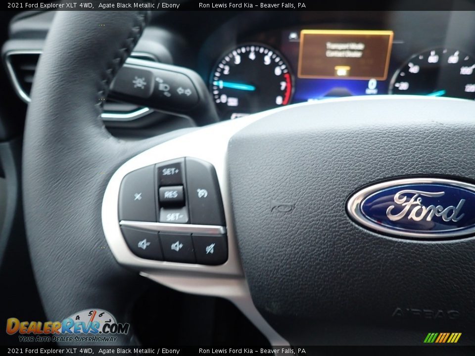 2021 Ford Explorer XLT 4WD Agate Black Metallic / Ebony Photo #20