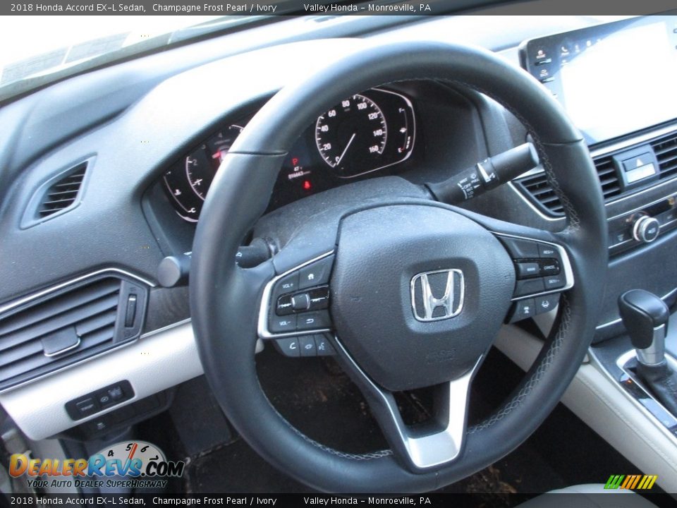 2018 Honda Accord EX-L Sedan Champagne Frost Pearl / Ivory Photo #13