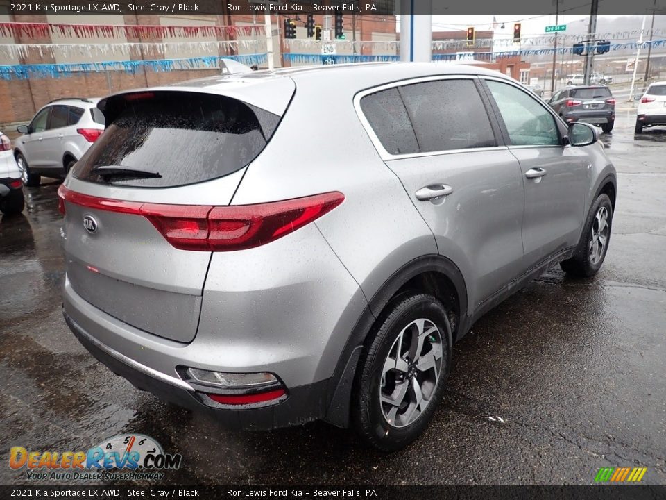 2021 Kia Sportage LX AWD Steel Gray / Black Photo #2