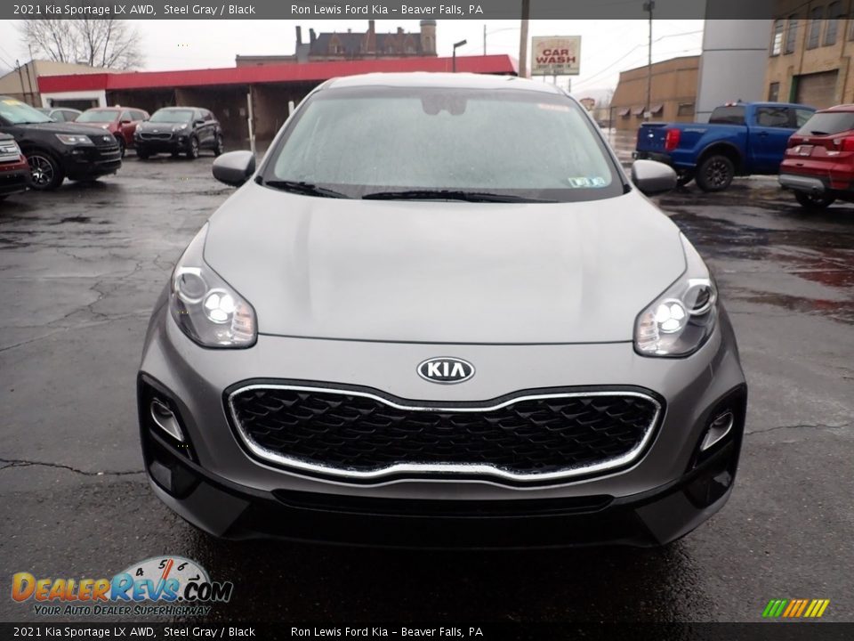 2021 Kia Sportage LX AWD Steel Gray / Black Photo #4