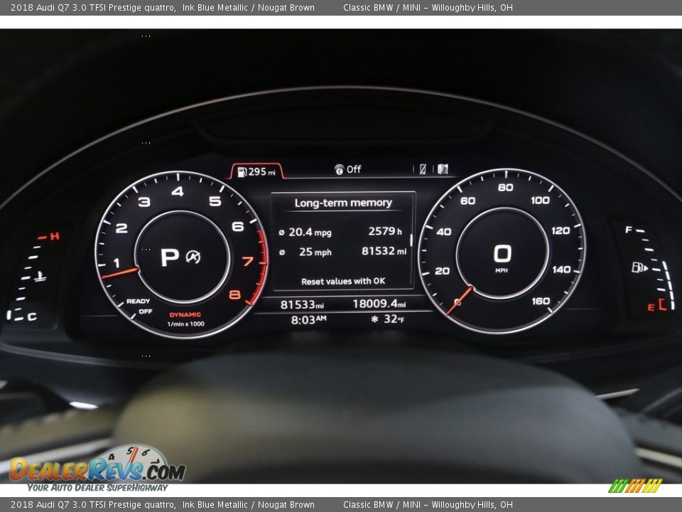 2018 Audi Q7 3.0 TFSI Prestige quattro Gauges Photo #8