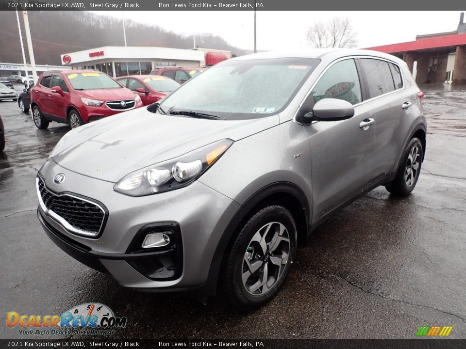 2021 Kia Sportage LX AWD Steel Gray / Black Photo #5