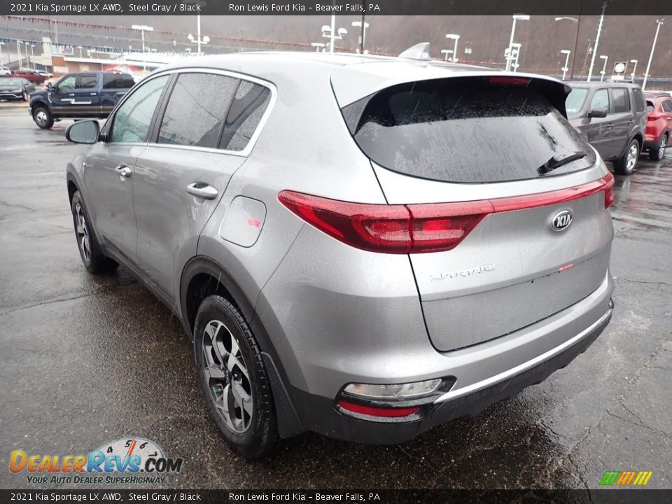 2021 Kia Sportage LX AWD Steel Gray / Black Photo #7