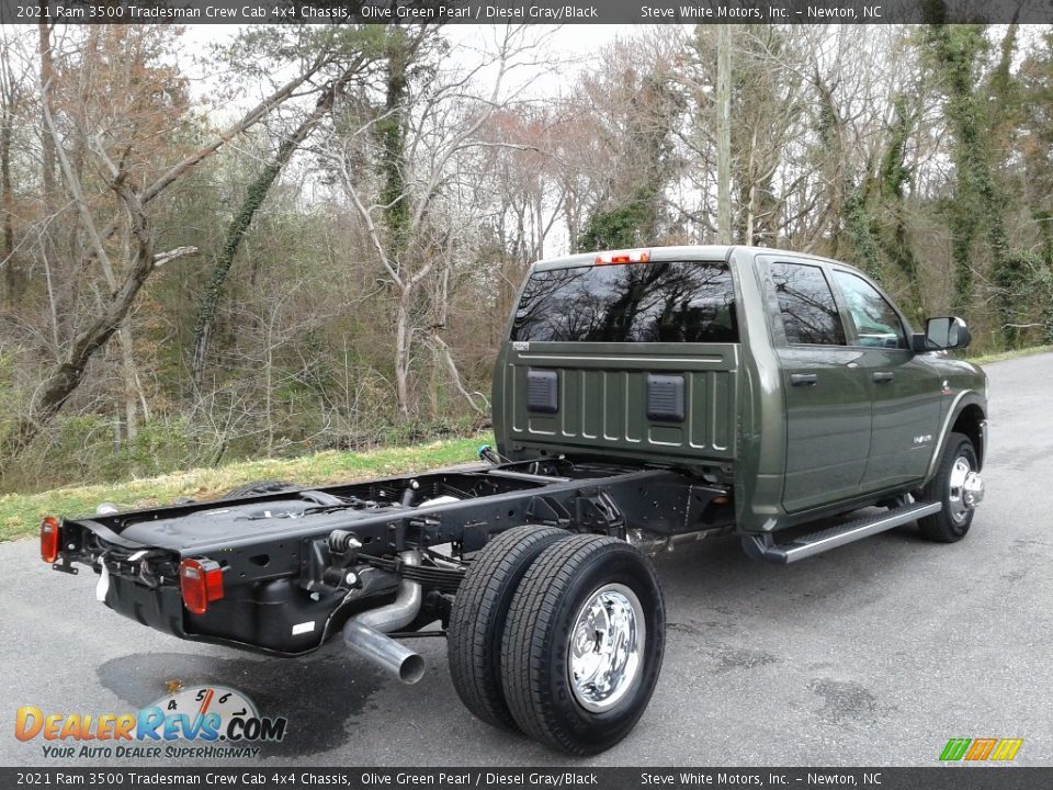2021 Ram 3500 Tradesman Crew Cab 4x4 Chassis Olive Green Pearl / Diesel Gray/Black Photo #6