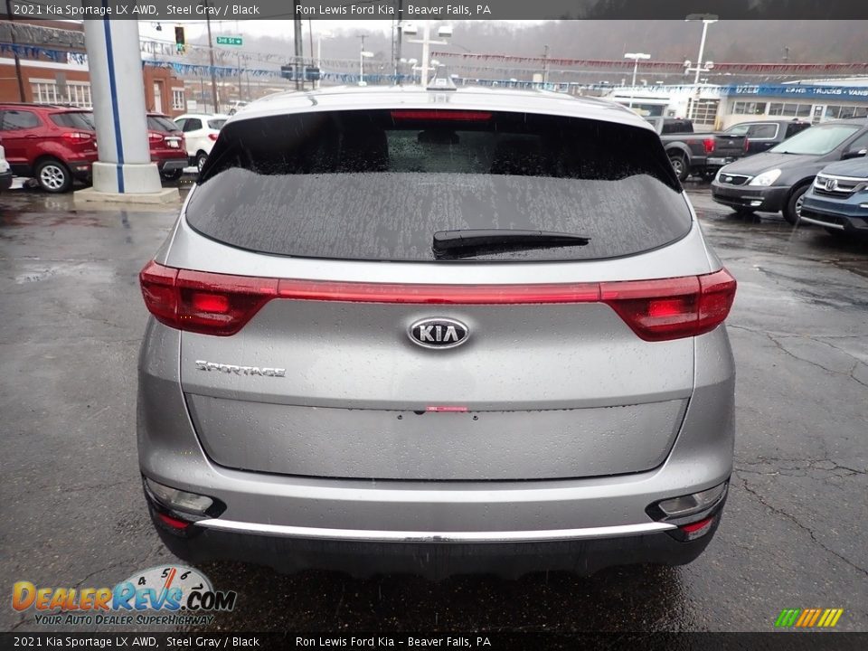 2021 Kia Sportage LX AWD Steel Gray / Black Photo #8