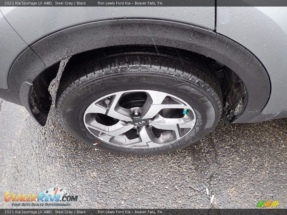 2021 Kia Sportage LX AWD Steel Gray / Black Photo #9