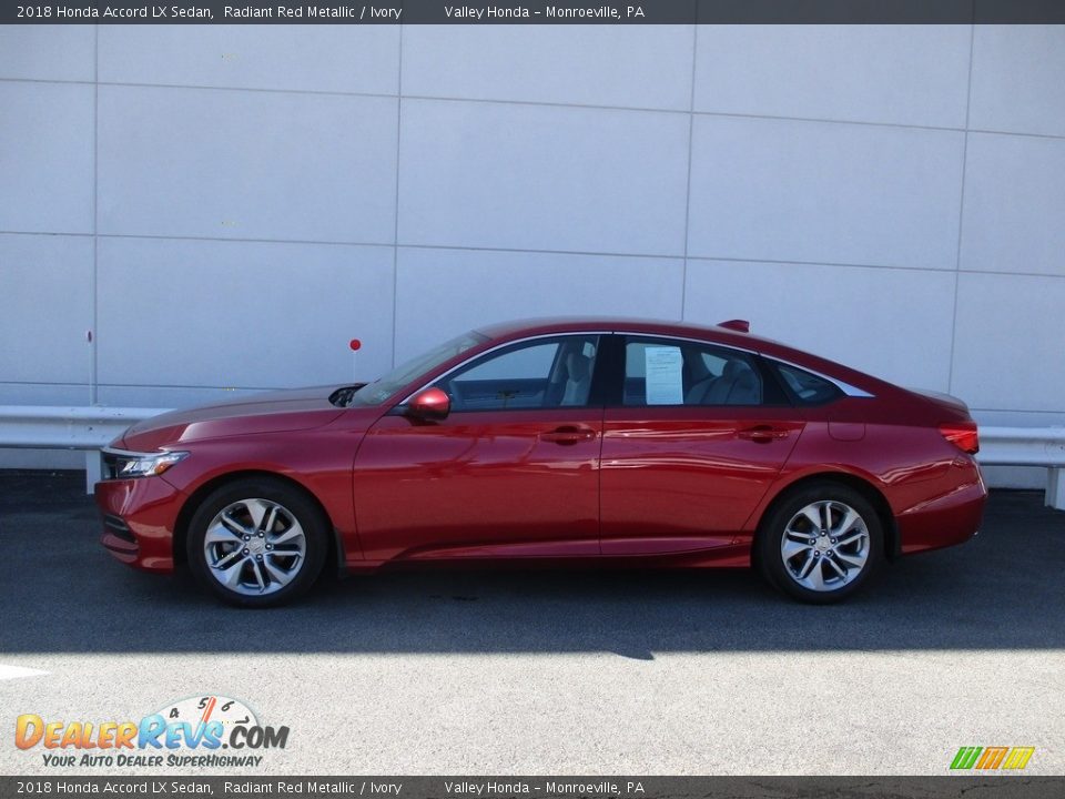 2018 Honda Accord LX Sedan Radiant Red Metallic / Ivory Photo #2