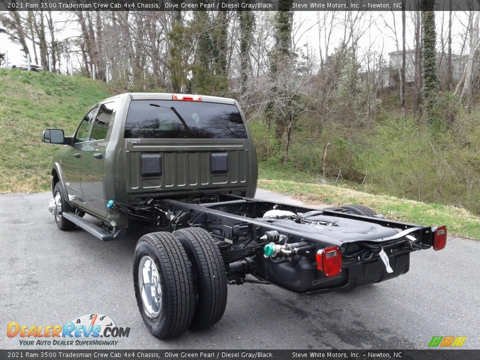 2021 Ram 3500 Tradesman Crew Cab 4x4 Chassis Olive Green Pearl / Diesel Gray/Black Photo #8