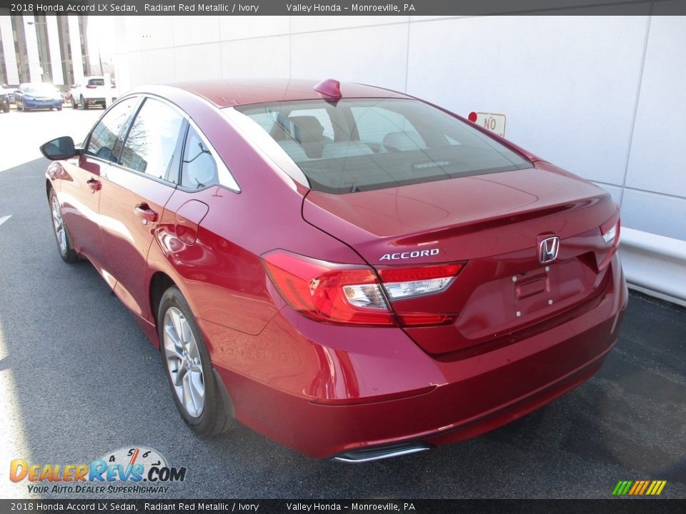 2018 Honda Accord LX Sedan Radiant Red Metallic / Ivory Photo #3