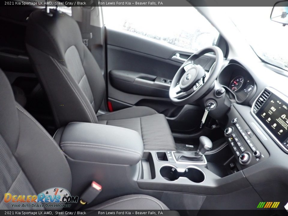 2021 Kia Sportage LX AWD Steel Gray / Black Photo #11