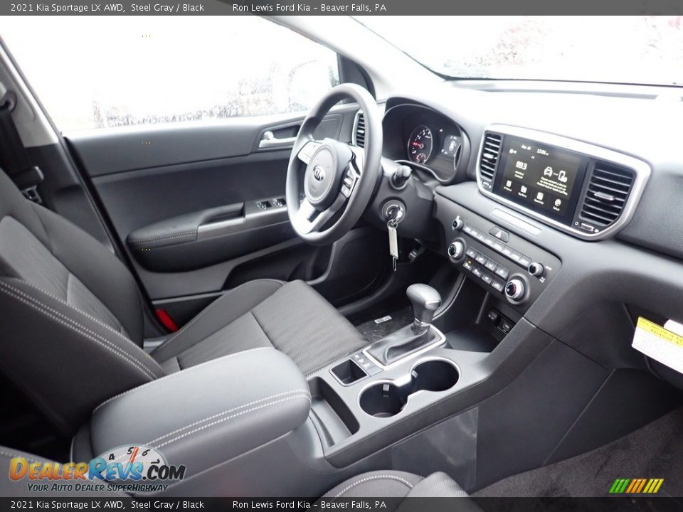 2021 Kia Sportage LX AWD Steel Gray / Black Photo #12