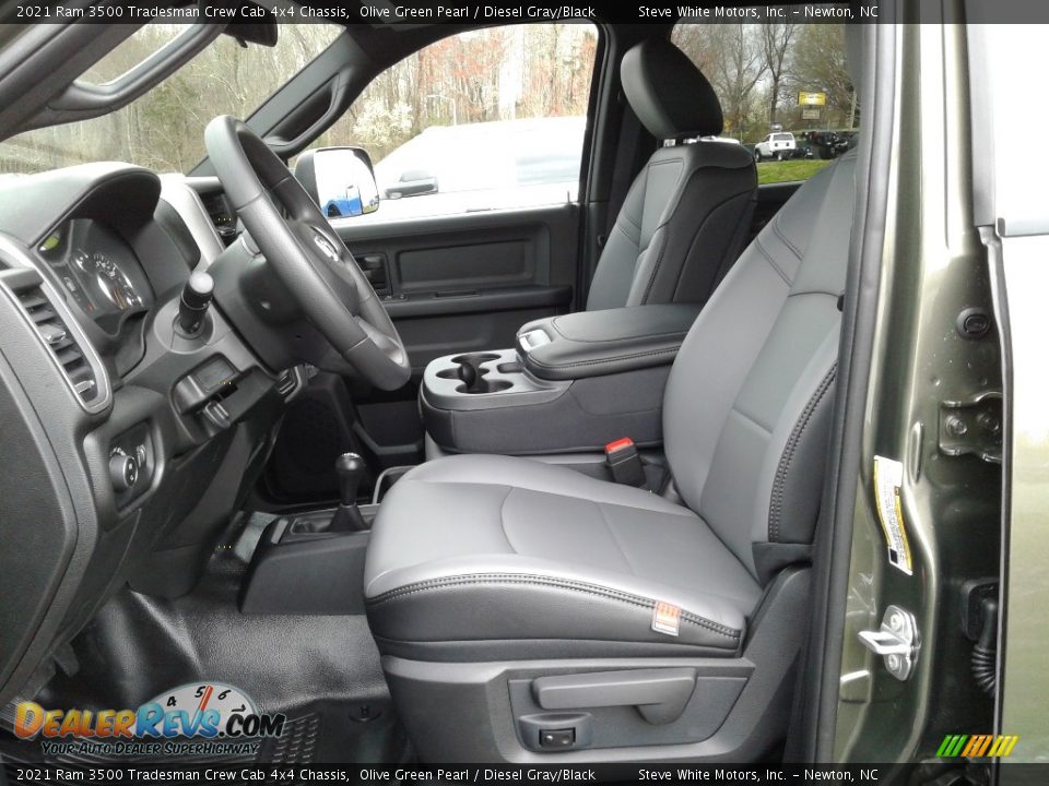 Front Seat of 2021 Ram 3500 Tradesman Crew Cab 4x4 Chassis Photo #10