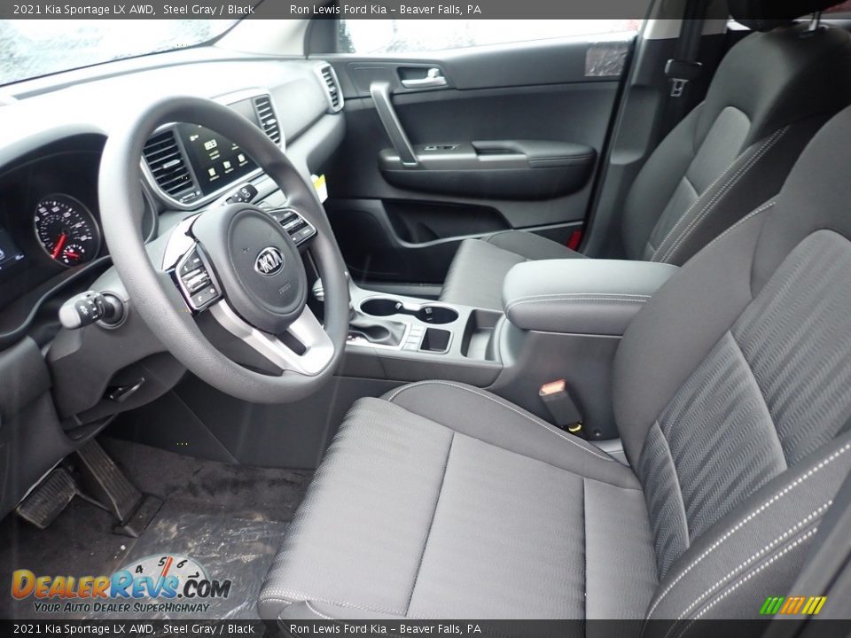 2021 Kia Sportage LX AWD Steel Gray / Black Photo #14