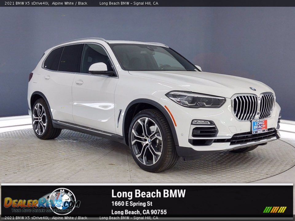 2021 BMW X5 sDrive40i Alpine White / Black Photo #1