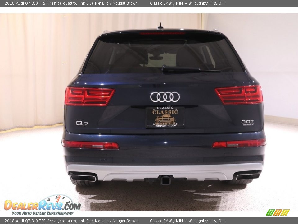 2018 Audi Q7 3.0 TFSI Prestige quattro Ink Blue Metallic / Nougat Brown Photo #23