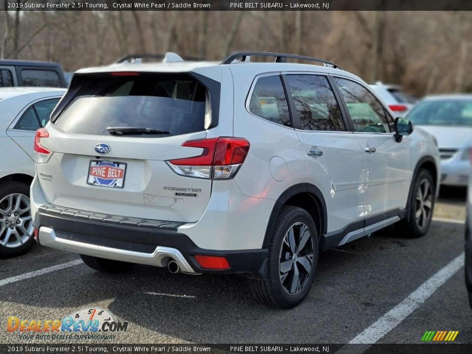 2019 Subaru Forester 2.5i Touring Crystal White Pearl / Saddle Brown Photo #2