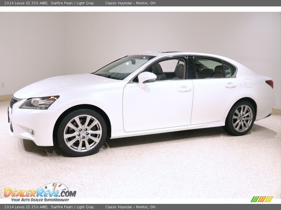 2014 Lexus GS 350 AWD Starfire Pearl / Light Gray Photo #3