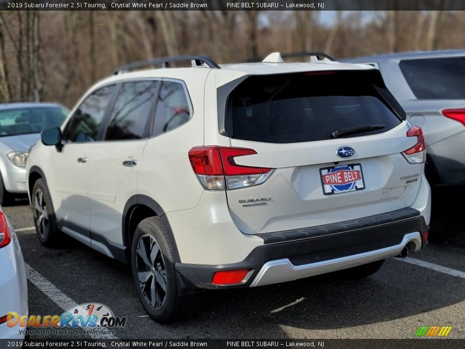 2019 Subaru Forester 2.5i Touring Crystal White Pearl / Saddle Brown Photo #4