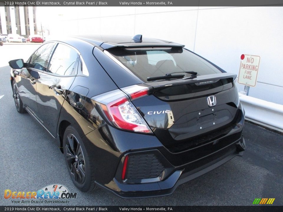 2019 Honda Civic EX Hatchback Crystal Black Pearl / Black Photo #3