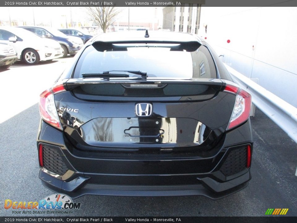 2019 Honda Civic EX Hatchback Crystal Black Pearl / Black Photo #4