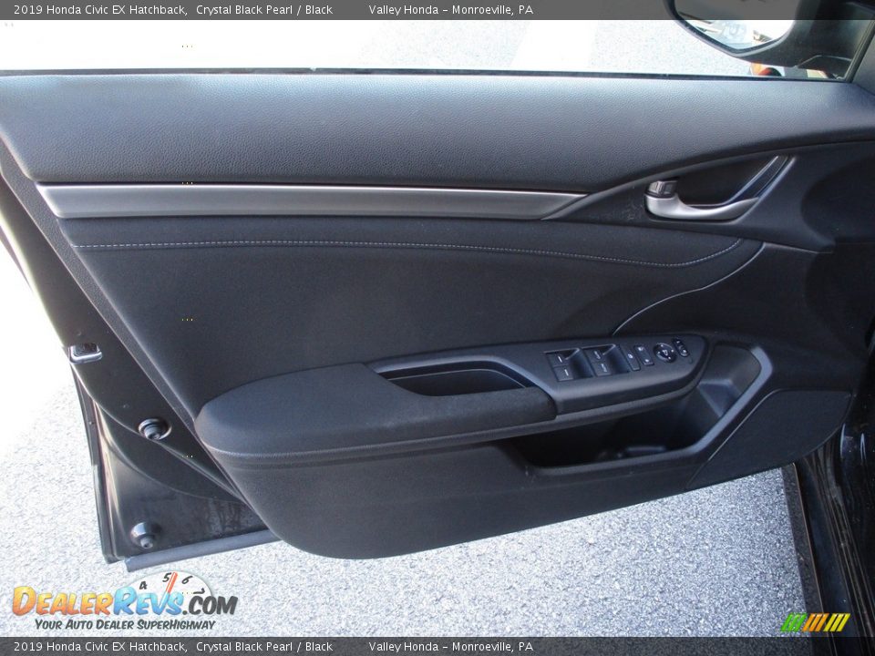 2019 Honda Civic EX Hatchback Crystal Black Pearl / Black Photo #10