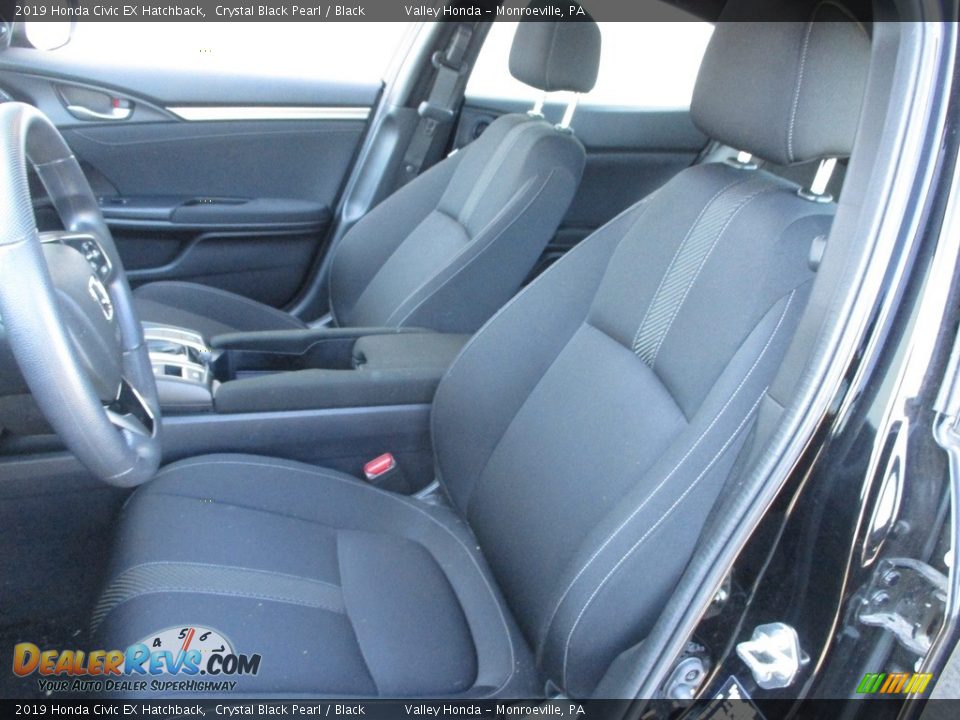 2019 Honda Civic EX Hatchback Crystal Black Pearl / Black Photo #11