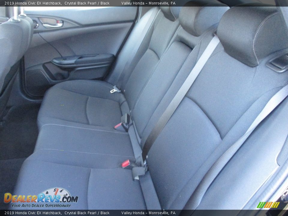 2019 Honda Civic EX Hatchback Crystal Black Pearl / Black Photo #12