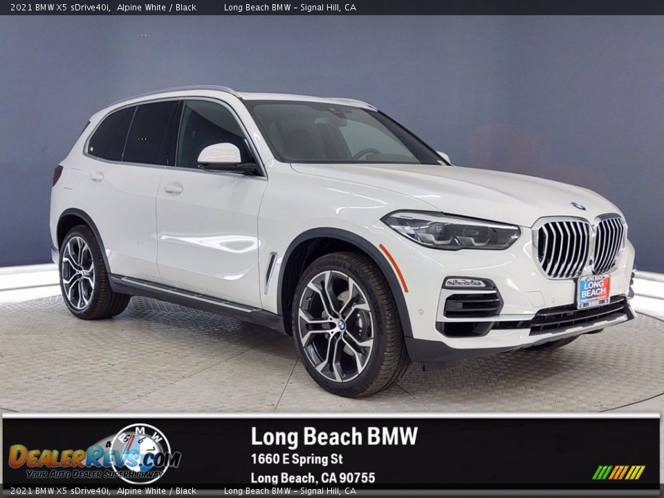 2021 BMW X5 sDrive40i Alpine White / Black Photo #1