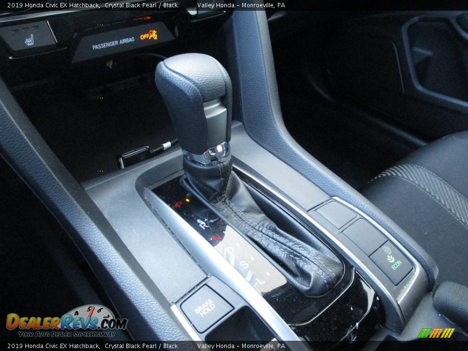 2019 Honda Civic EX Hatchback Crystal Black Pearl / Black Photo #17