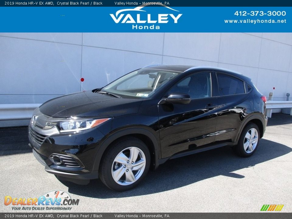 2019 Honda HR-V EX AWD Crystal Black Pearl / Black Photo #1