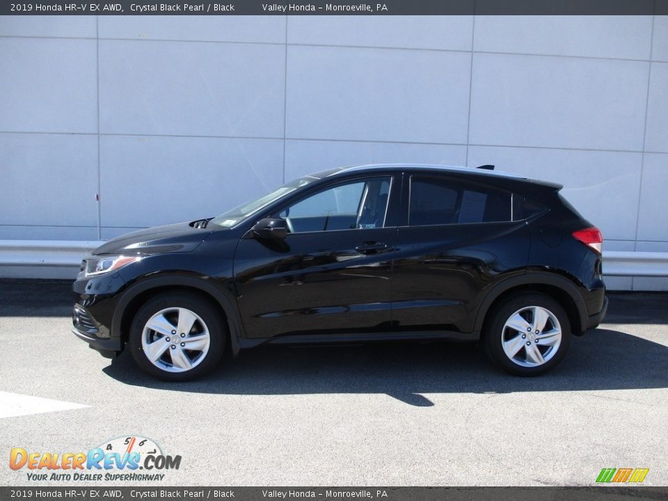 2019 Honda HR-V EX AWD Crystal Black Pearl / Black Photo #2