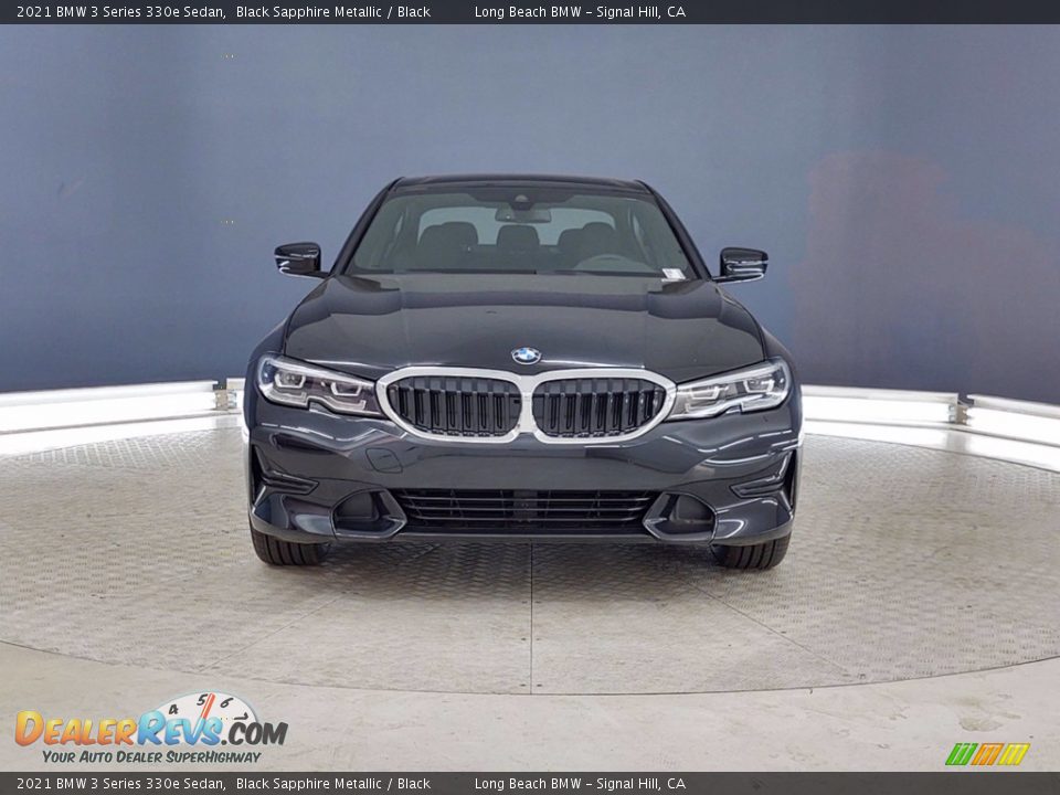 2021 BMW 3 Series 330e Sedan Black Sapphire Metallic / Black Photo #2