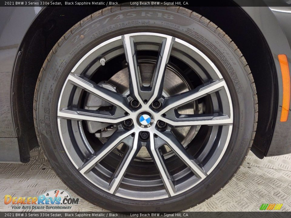 2021 BMW 3 Series 330e Sedan Black Sapphire Metallic / Black Photo #3