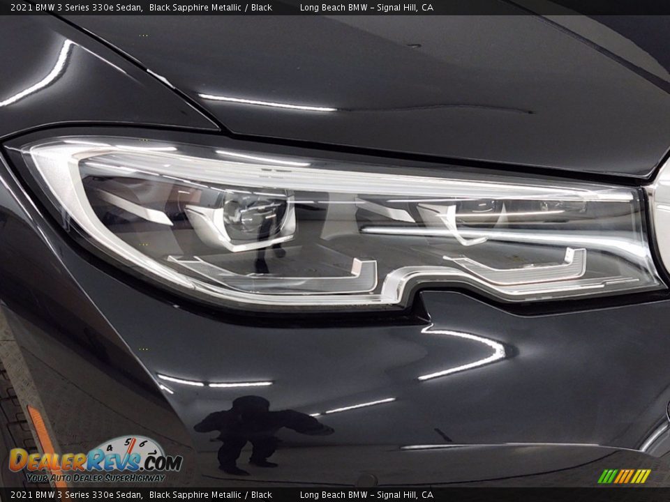 2021 BMW 3 Series 330e Sedan Black Sapphire Metallic / Black Photo #4