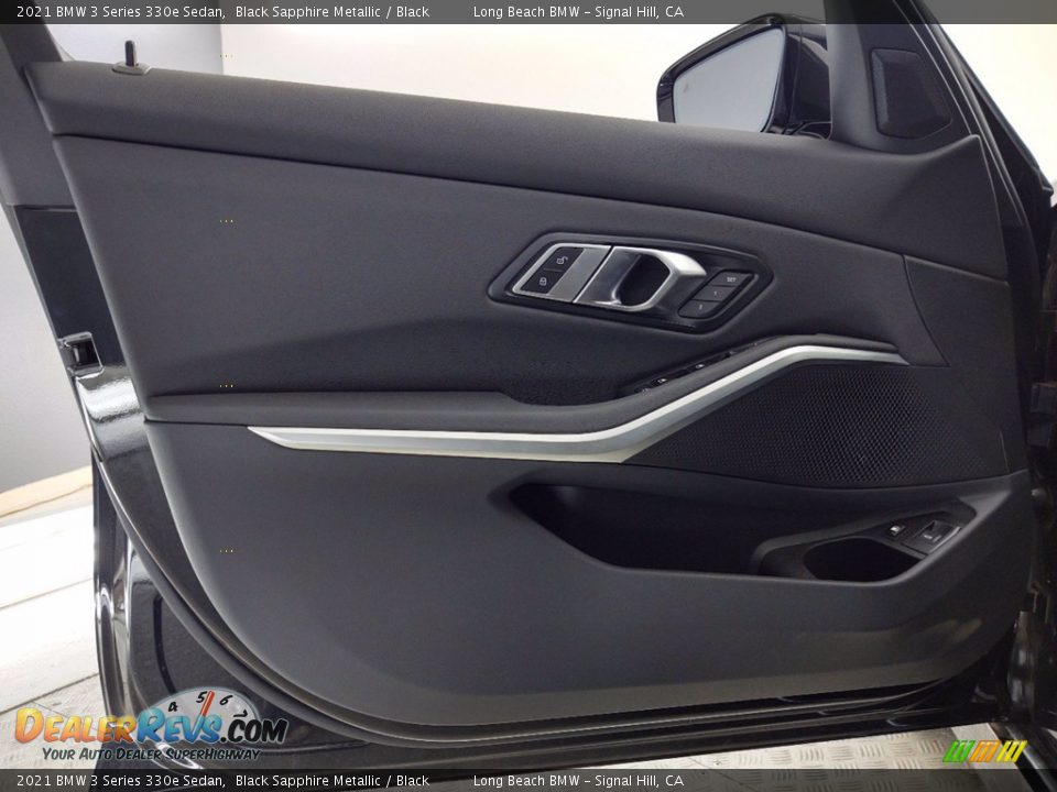 2021 BMW 3 Series 330e Sedan Black Sapphire Metallic / Black Photo #10