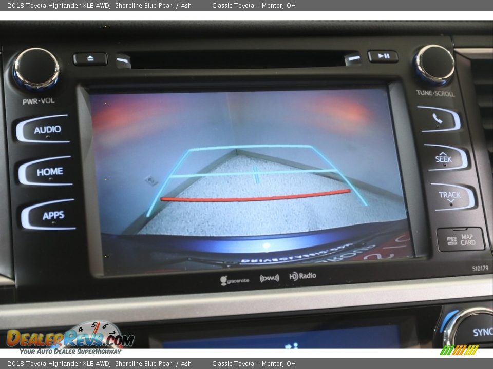 2018 Toyota Highlander XLE AWD Shoreline Blue Pearl / Ash Photo #13