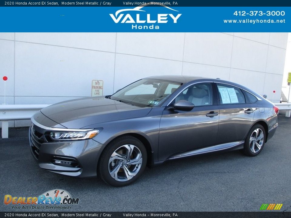 2020 Honda Accord EX Sedan Modern Steel Metallic / Gray Photo #1