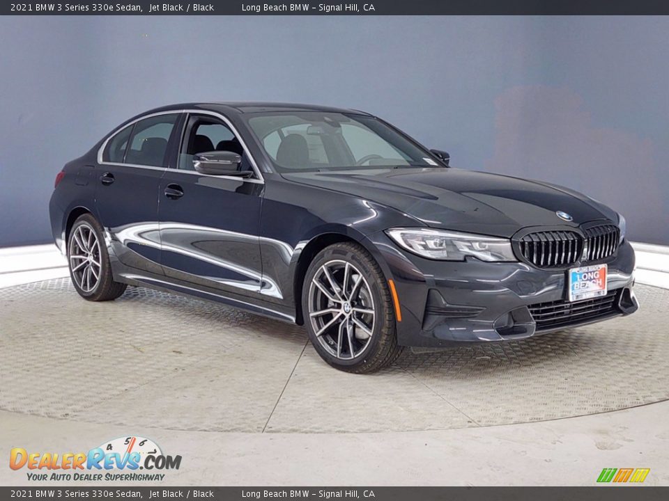 2021 BMW 3 Series 330e Sedan Jet Black / Black Photo #27