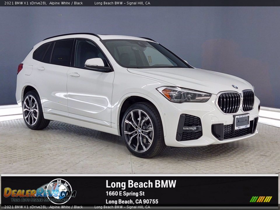 2021 BMW X1 sDrive28i Alpine White / Black Photo #1