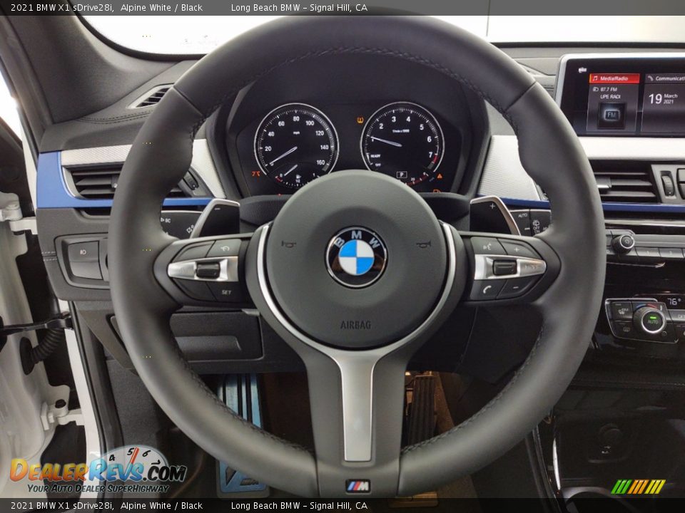 2021 BMW X1 sDrive28i Alpine White / Black Photo #14