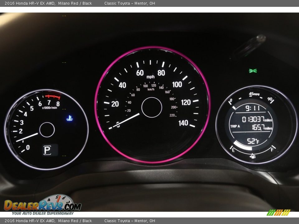 2016 Honda HR-V EX AWD Milano Red / Black Photo #9