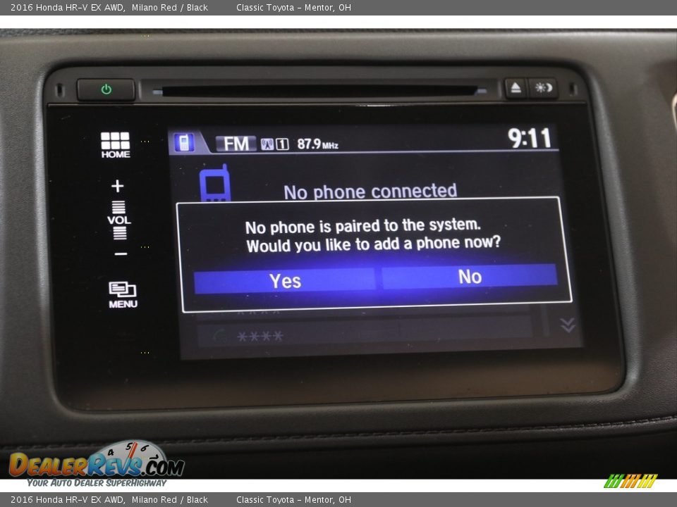 2016 Honda HR-V EX AWD Milano Red / Black Photo #13