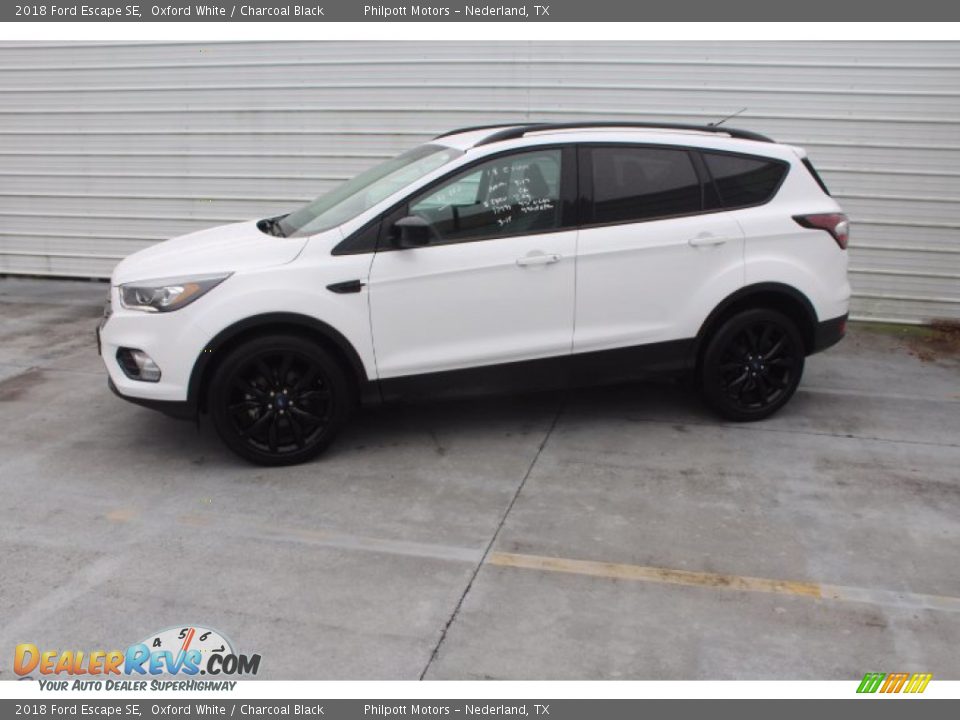 2018 Ford Escape SE Oxford White / Charcoal Black Photo #5