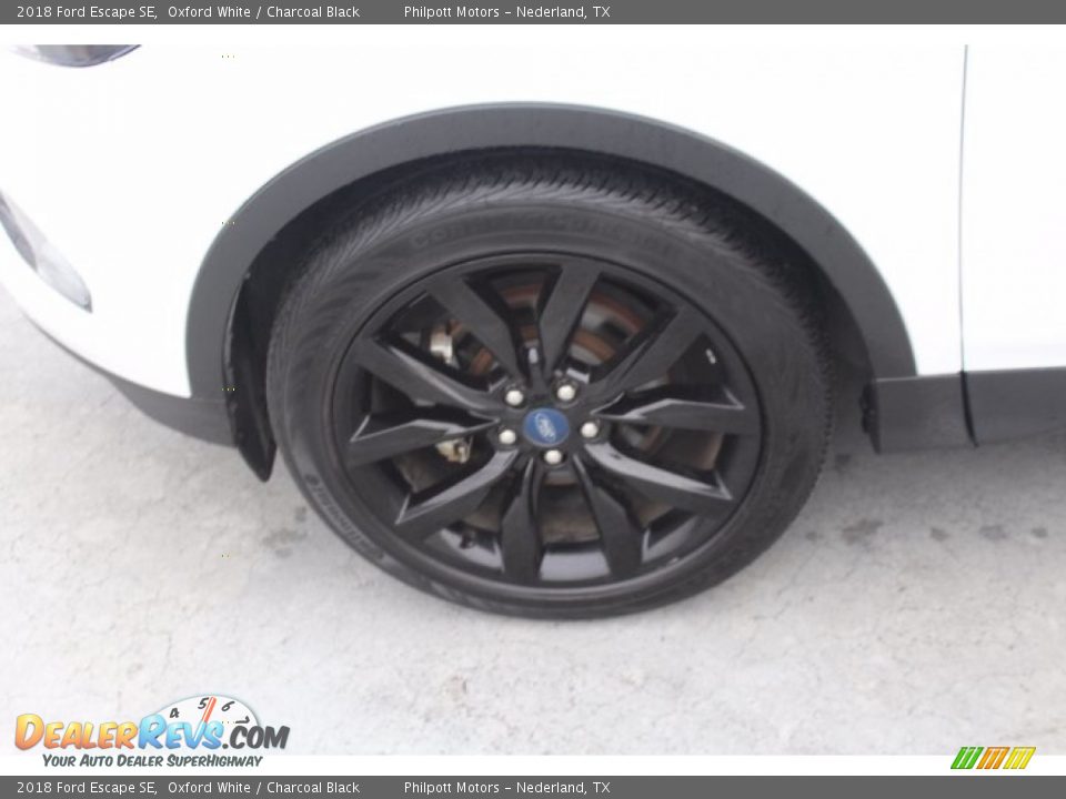 2018 Ford Escape SE Oxford White / Charcoal Black Photo #6