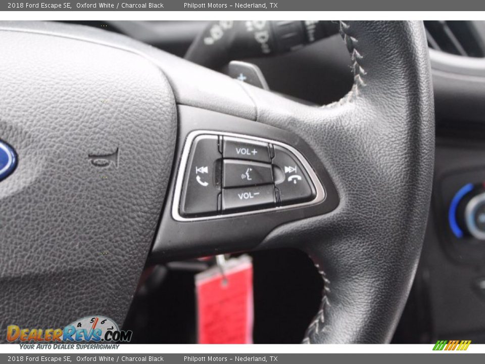 2018 Ford Escape SE Oxford White / Charcoal Black Photo #14