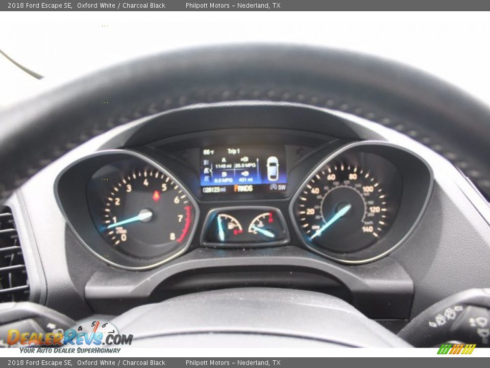 2018 Ford Escape SE Oxford White / Charcoal Black Photo #15